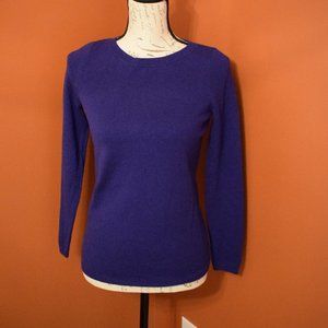 Talbots Purple Cashmere Sweater Petite
